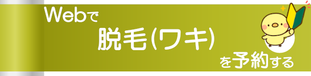 Webで初めて脱毛を予約する